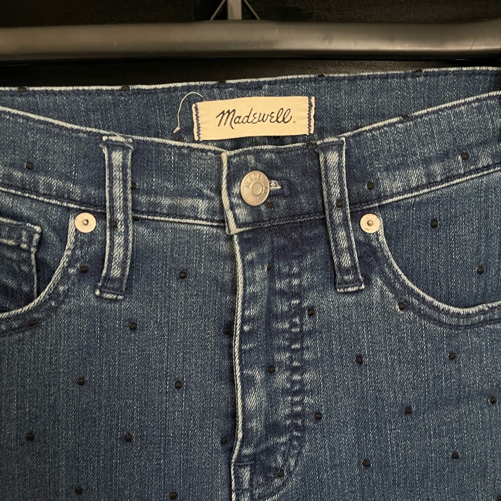 Madewell Slim Straight Navy Dot Edition Jeans‎ Size 26 - Picture 7 of 12
